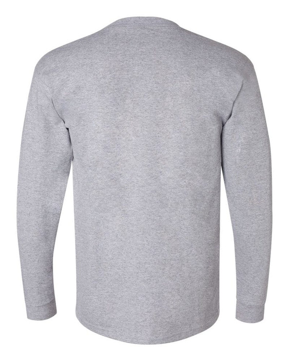 Bayside 3055 - Union-Made Long Sleeve T-Shirt with a Pocket