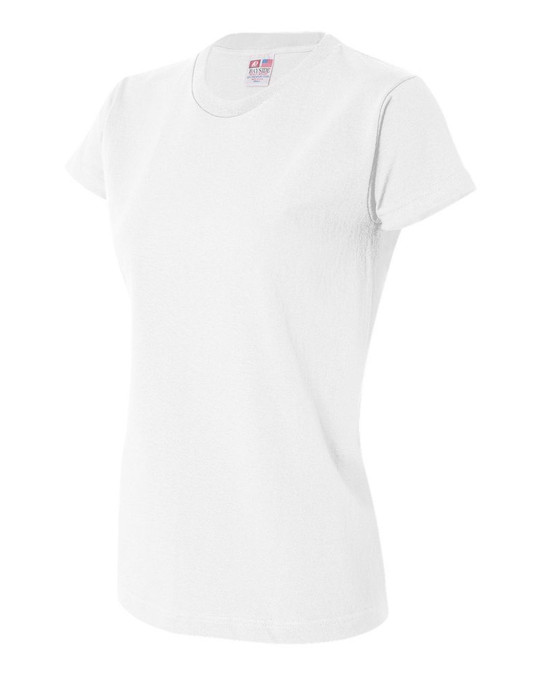 Bayside 3325 - Camiseta de Manga Corta Hecha en USA