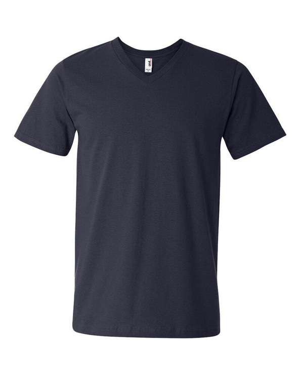 Anvil 982 - Remera ligera fashion con cuello en V 