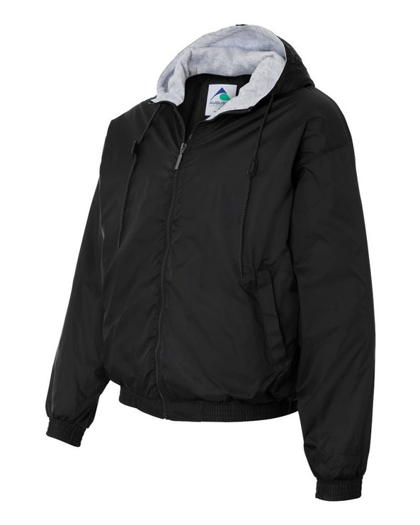 Augusta Sportswear 3280 - Campera de tafetán con capucha/forro polar