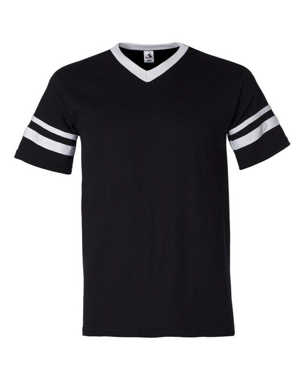 Augusta Sportswear 360 - V-Neck Jersey with Striped Sleeves