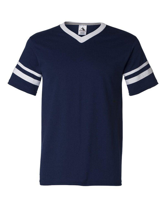 Augusta Sportswear 360 - V-Neck Jersey with Striped Sleeves