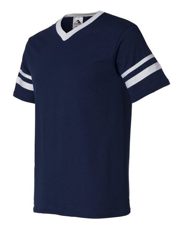Augusta Sportswear 360 - Remera jersey con mangas con rayas