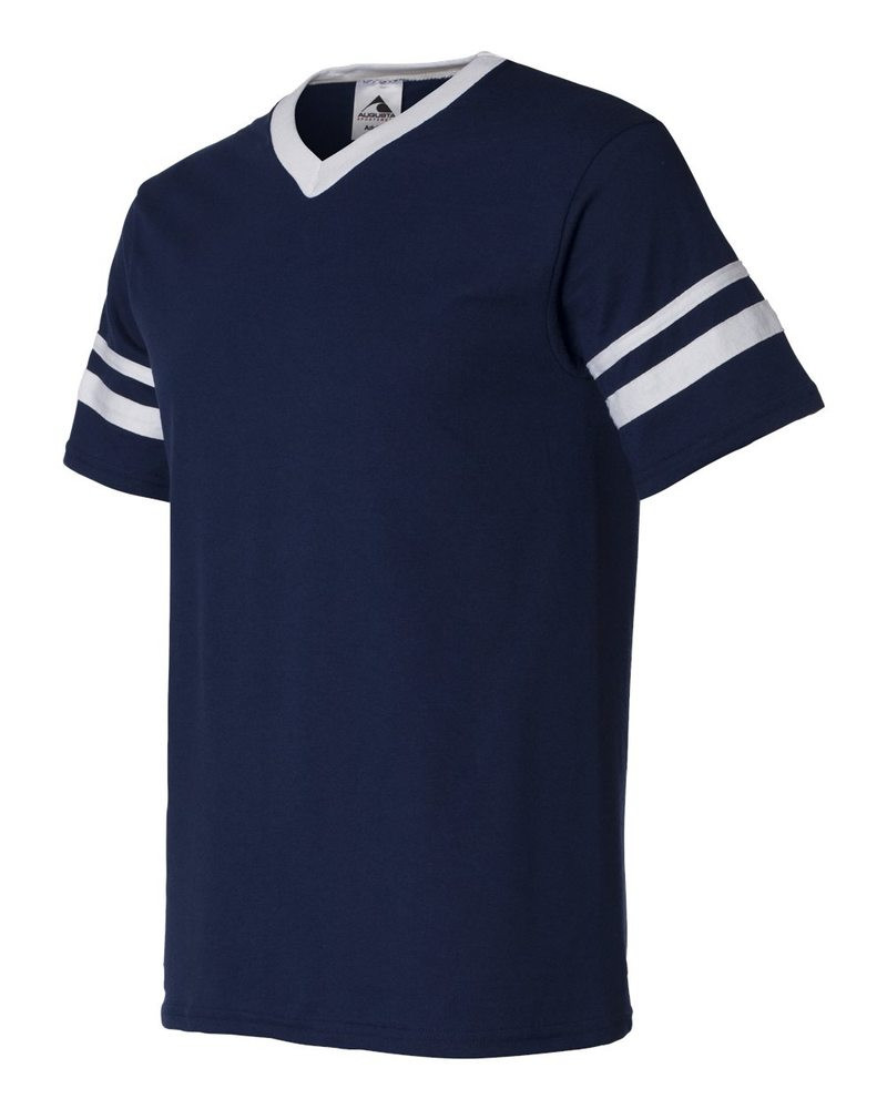 Augusta Sportswear 360 - V-Neck Jersey with Striped Sleeves