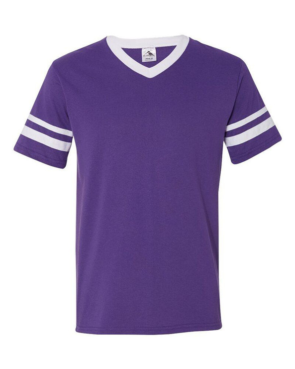 Augusta Sportswear 360 - V-Neck Jersey with Striped Sleeves
