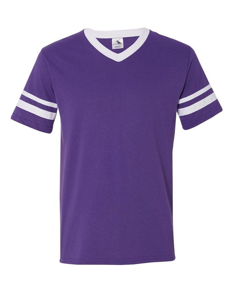 Augusta Sportswear 360 - V-Neck Jersey with Striped Sleeves