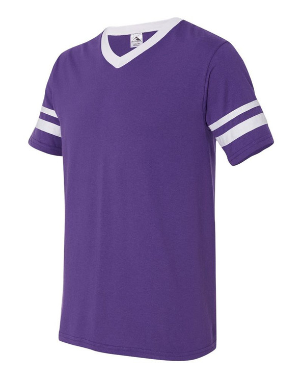 Augusta Sportswear 360 - V-Neck Jersey with Striped Sleeves