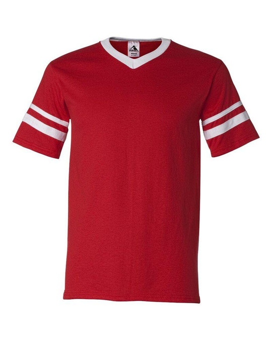 Augusta Sportswear 360 - V-Neck Jersey with Striped Sleeves