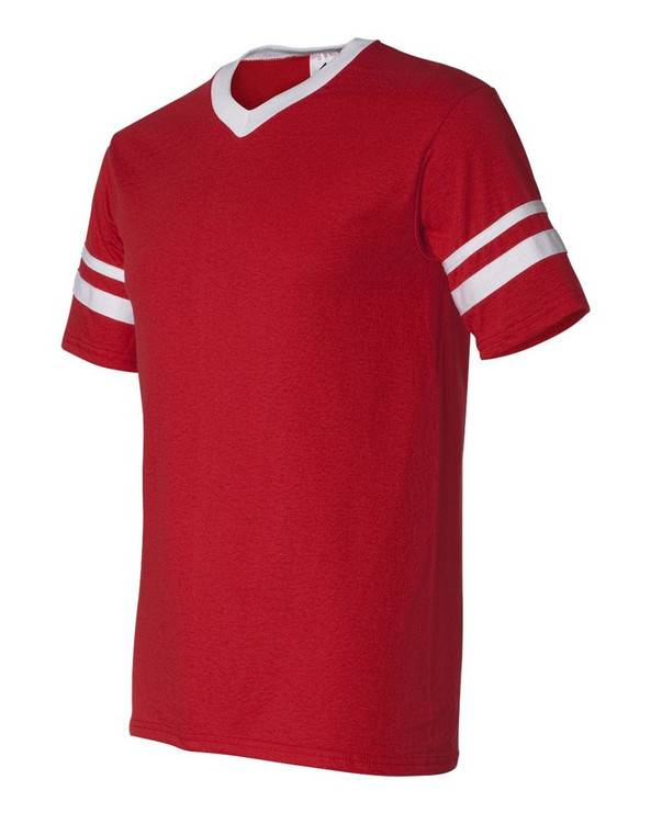 Augusta Sportswear 360 - Remera jersey con mangas con rayas