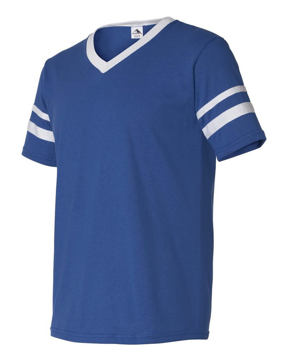 Augusta Sportswear 360 - V-Neck Jersey with Striped Sleeves
