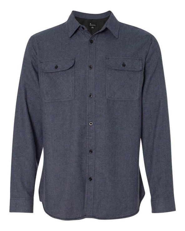 Burnside B8200 - Camisa de franela de manga larga