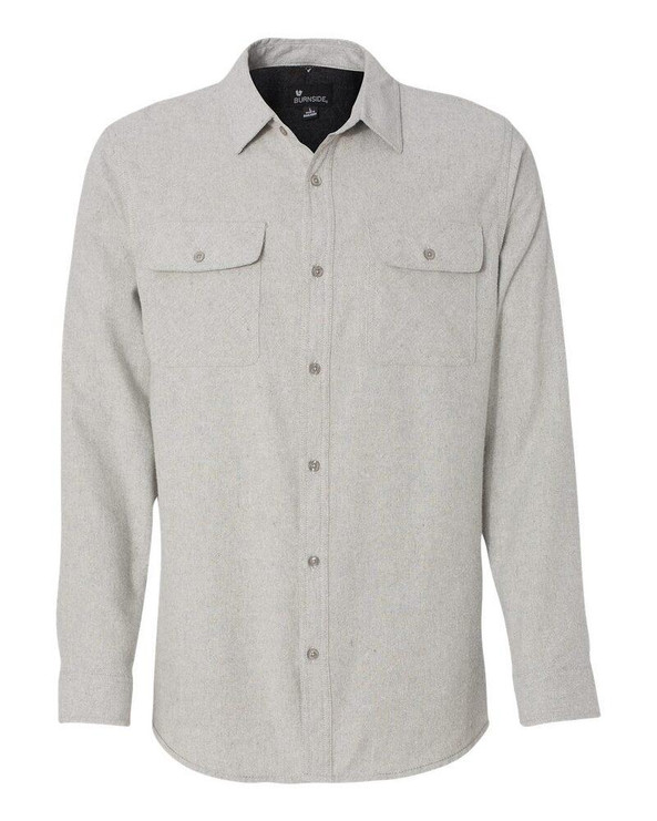 Burnside B8200 - Camisa de franela de manga larga