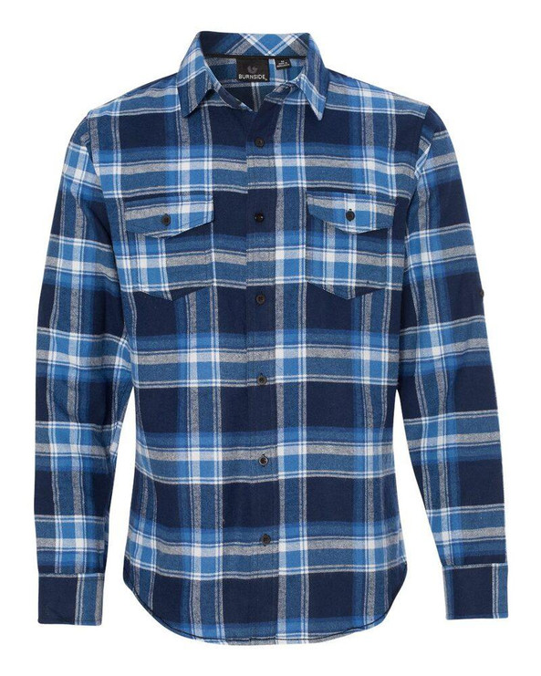Burnside B8210 - Camisa de franela de manga larga