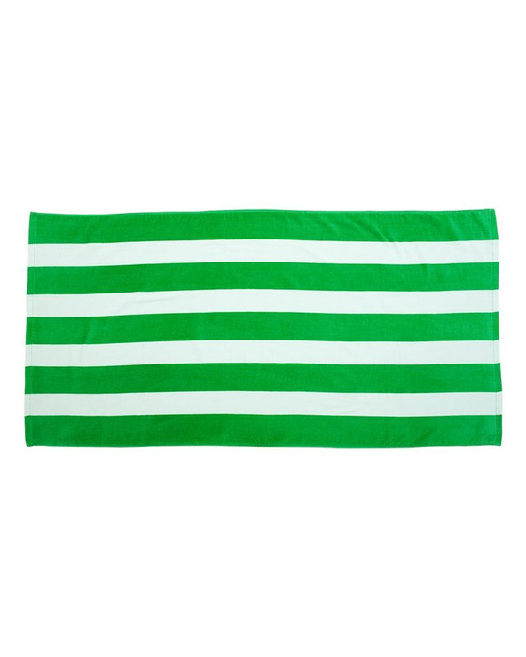Carmel Towel Company C3060S - Cabana Stripe Velour Beach Towel