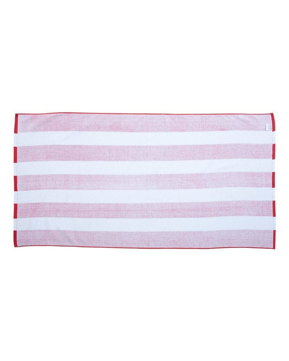 Carmel Towel Company C3060S - Toalla de playa de terciopelo Cabana Stripe