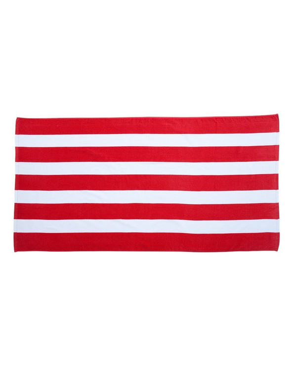 Carmel Towel Company C3060S - Toalla de playa de terciopelo Cabana Stripe