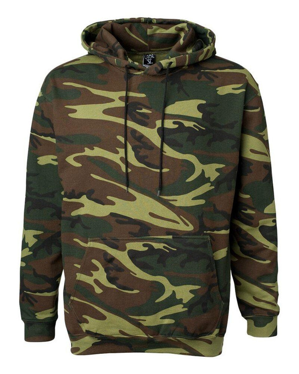 Code V 3969 - Camouflage Pullover Hooded Sweatshirt