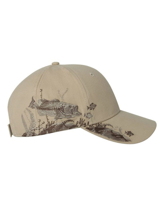 Dri Duck 3303 - Gorra de la Serie Wildlife Bass