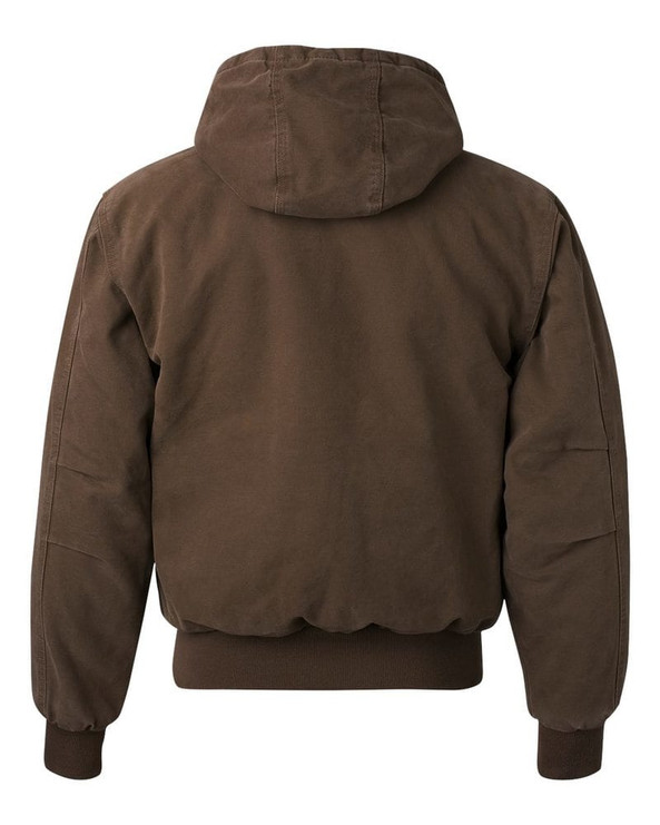 Dri Duck 5020T - Chaqueta de tela con capucha y forro acolchado de tricot Tallas grandes