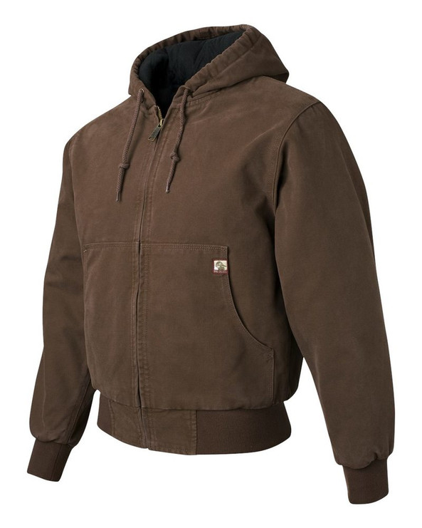 Dri Duck 5020T - Chaqueta de tela con capucha y forro acolchado de tricot Tallas grandes