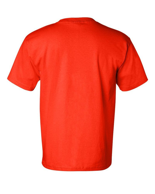 Bayside 7100 - Camiseta de manga corta con bolsillo, fabricada en EE.UU.