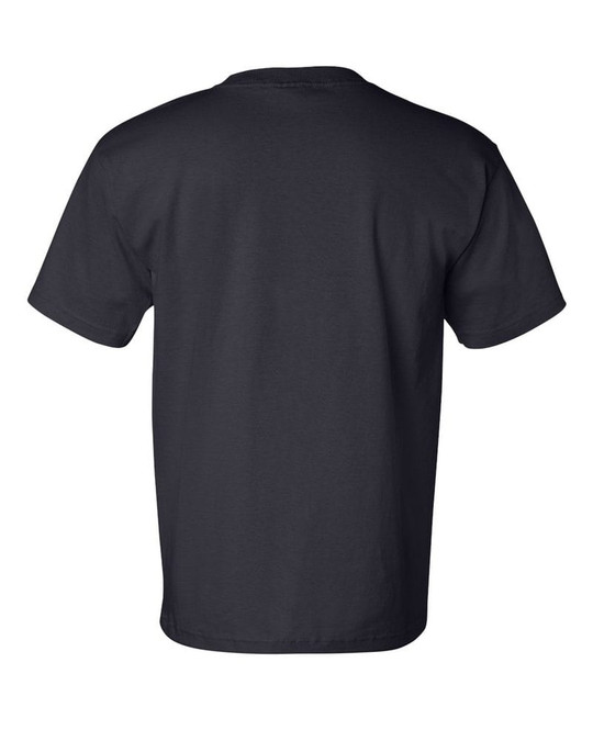 Bayside 7100 - Camiseta de manga corta con bolsillo, fabricada en EE.UU.