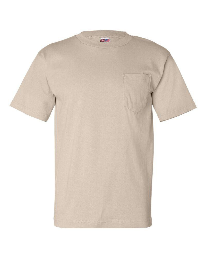Bayside 7100 - USA-Made Short Sleeve T-Shirt with a Pocket