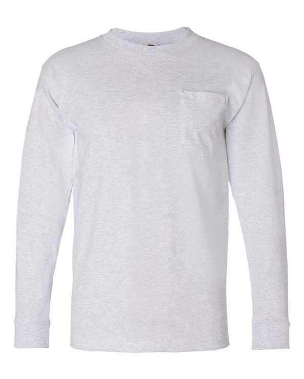 Bayside 8100 - USA-Made Long Sleeve T-Shirt with a Pocket