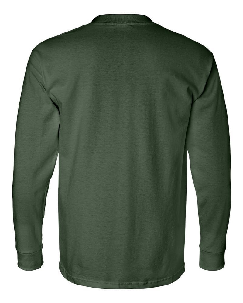 Bayside 8100 - USA-Made Long Sleeve T-Shirt with a Pocket