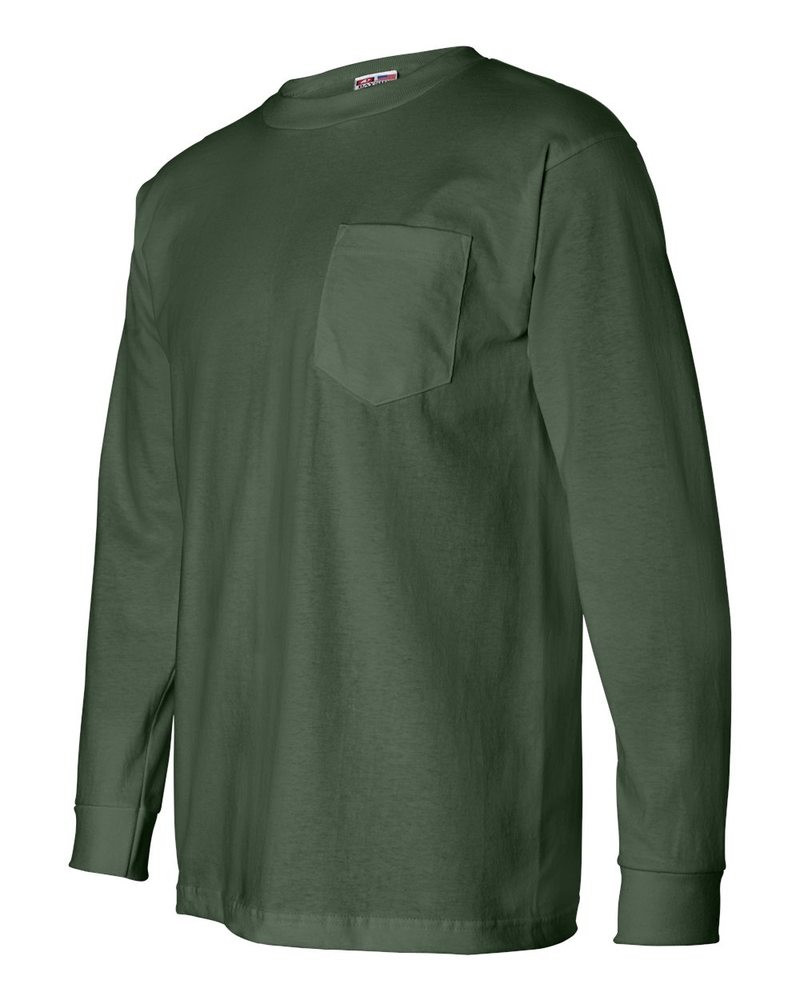 Bayside 8100 - USA-Made Long Sleeve T-Shirt with a Pocket