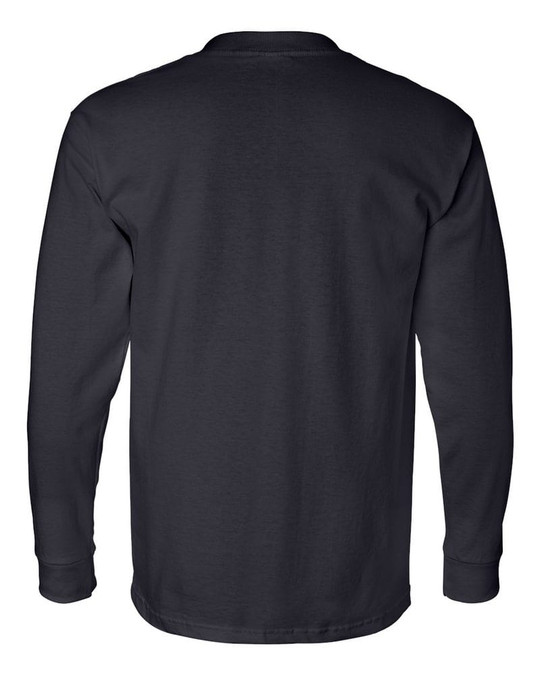 Bayside 8100 - USA-Made Long Sleeve T-Shirt with a Pocket