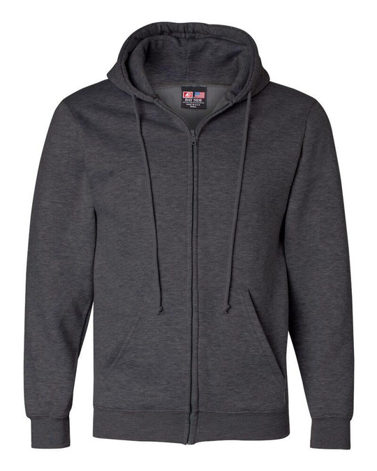 Bayside 900 - Sudadera con capucha y cremallera completa USA-Made
