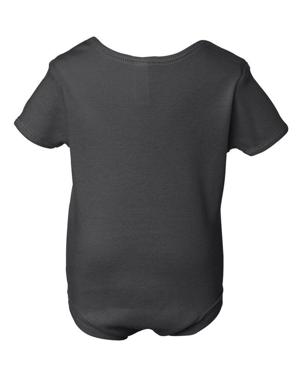 Bella+Canvas 100 - Infant Baby Rib Short Sleeve Creeper