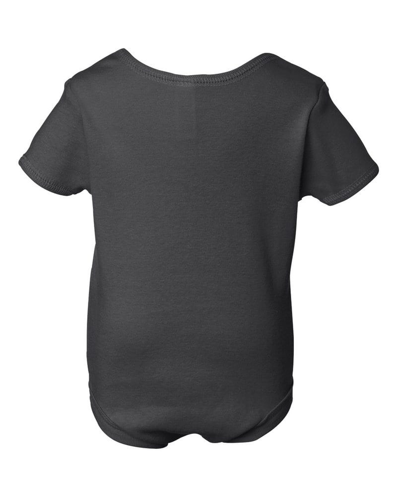 Bella+Canvas 100 - Infant Baby Rib Short Sleeve Creeper