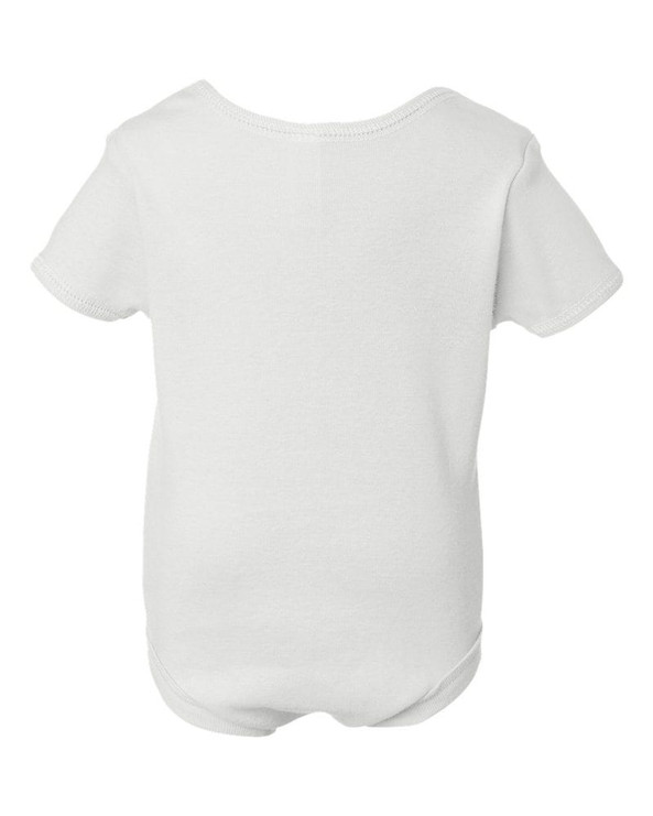 Bella+Canvas 100 - Infant Baby Rib Short Sleeve Creeper