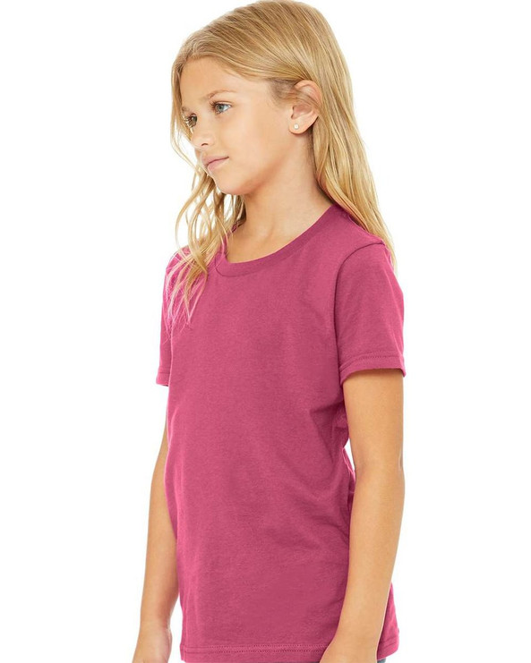Bella+Canvas 3001Y - Remera para niños manga corta de cuello redondo Jersey 