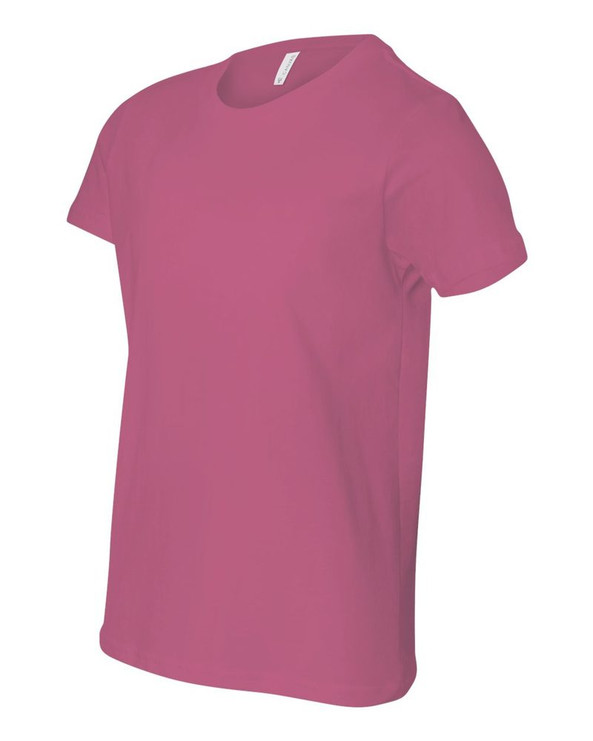 Bella+Canvas 3001Y - Remera para niños manga corta de cuello redondo Jersey 