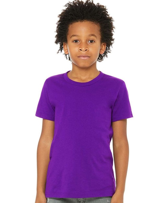 Bella+Canvas 3001Y - Youth Short Sleeve Crewneck Jersey T-Shirt