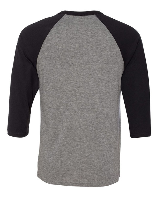 Bella+Canvas 3200 - Remera unisex báisbol Raglan manga 3/4