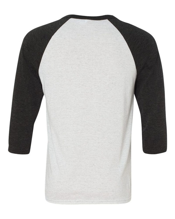 Bella+Canvas 3200 - Remera unisex báisbol Raglan manga 3/4 
