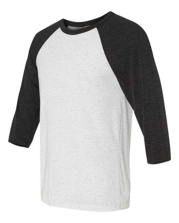 Bella+Canvas 3200 - Remera unisex báisbol Raglan manga 3/4 
