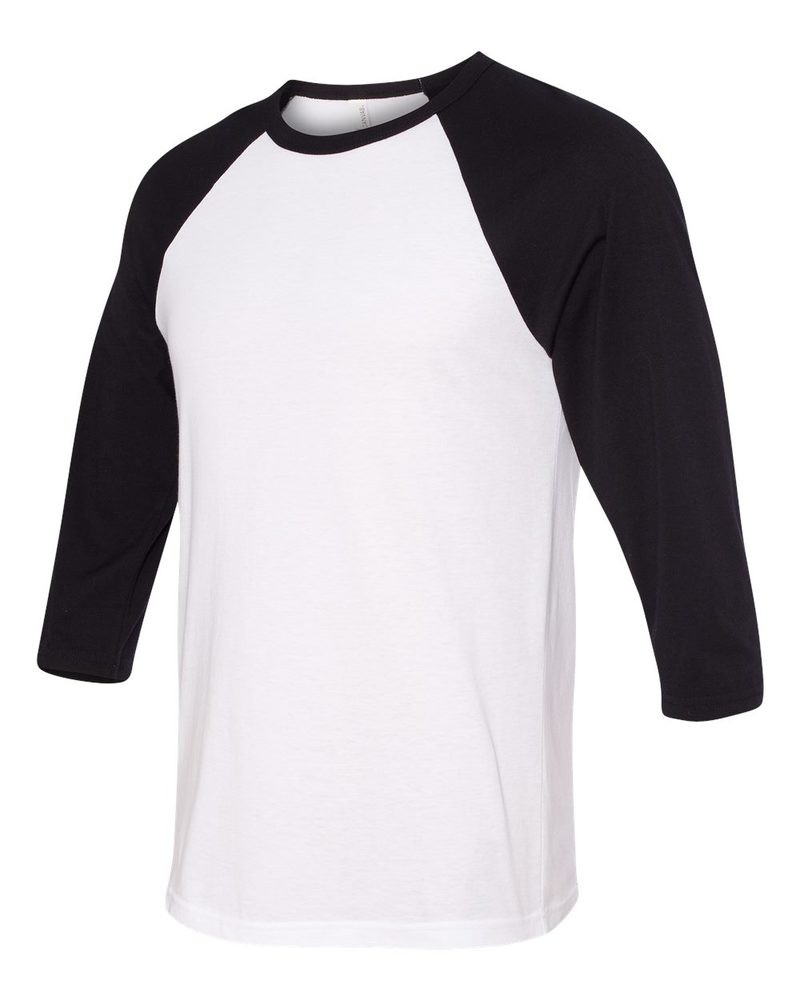 Bella+Canvas 3200 - Remera unisex báisbol Raglan manga 3/4