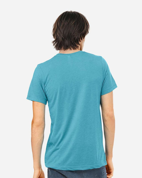 Bella+Canvas 3413 - Remera Unisex de tres materiales manga corta