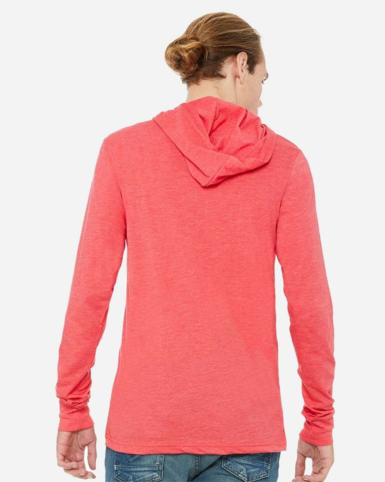 Bella+Canvas 3512 - Unisex Long Sleeve Jersey Hooded T-Shirt
