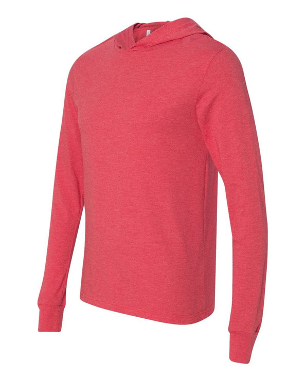 Bella+Canvas 3512 - Camiseta unisex de manga larga con capucha de jersey