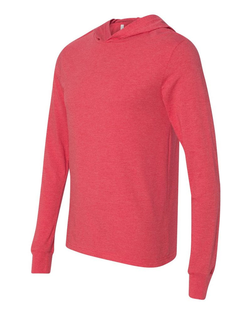 Bella+Canvas 3512 - Camiseta unisex de manga larga con capucha de jersey