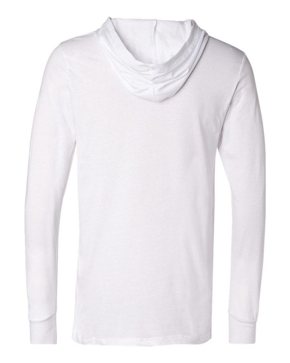 Bella+Canvas 3512 - Camiseta unisex de manga larga con capucha de jersey