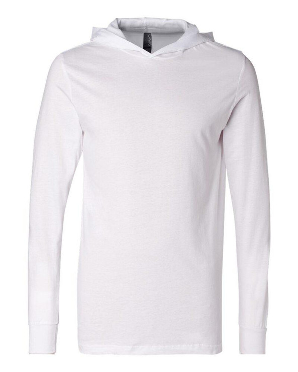 Bella+Canvas 3512 - Camiseta unisex de manga larga con capucha de jersey