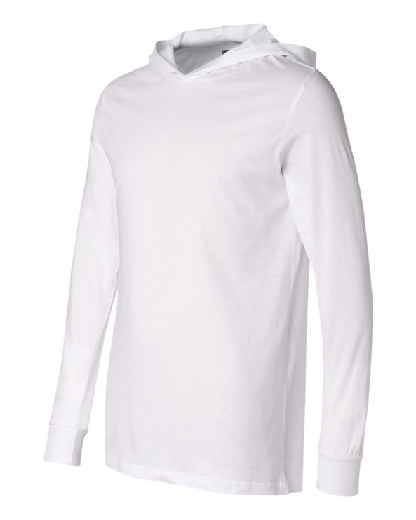 Bella+Canvas 3512 - Camiseta unisex de manga larga con capucha de jersey