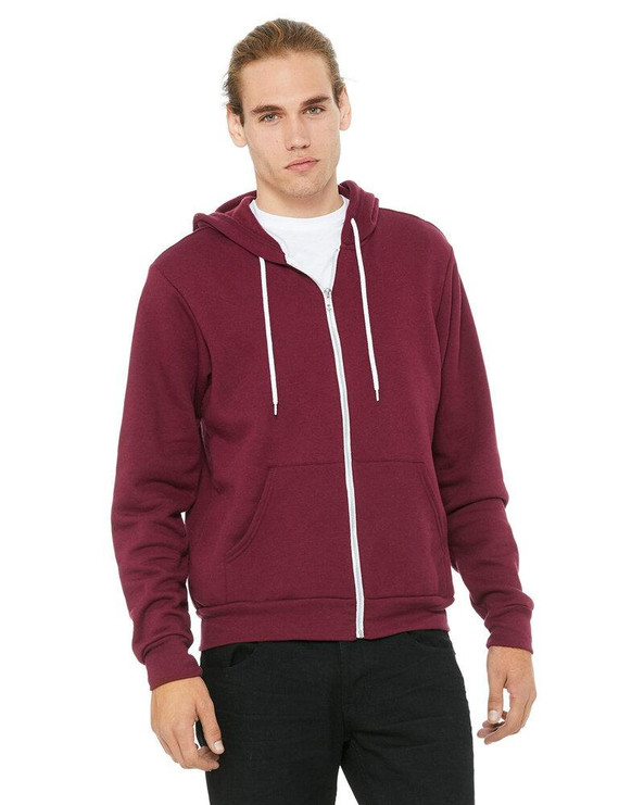 Bella+Canvas 3739 - Buzo unisex con cierre y capucha